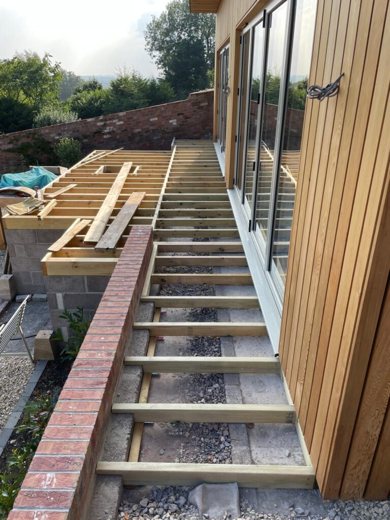 Bove Town Balau Gym Deck construction - Arkora