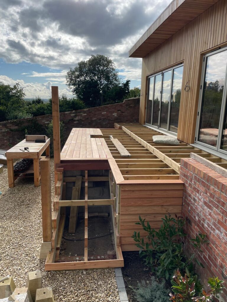 Bove Town Balau Gym Deck construction - Arkora