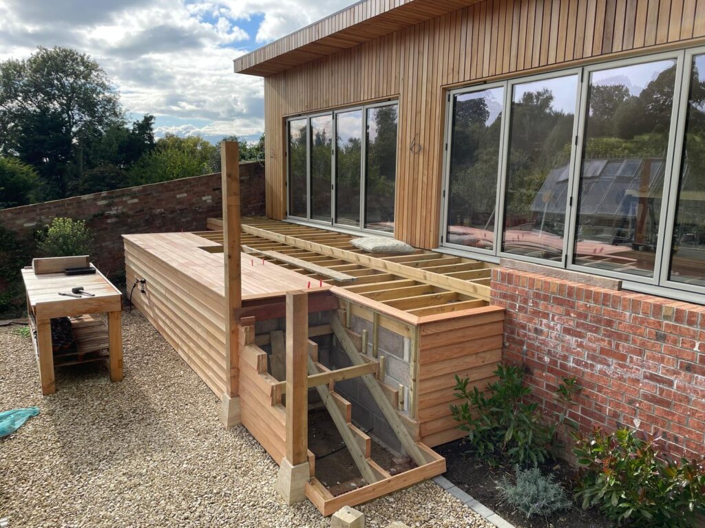 Bove Town Balau Gym Deck construction - Arkora